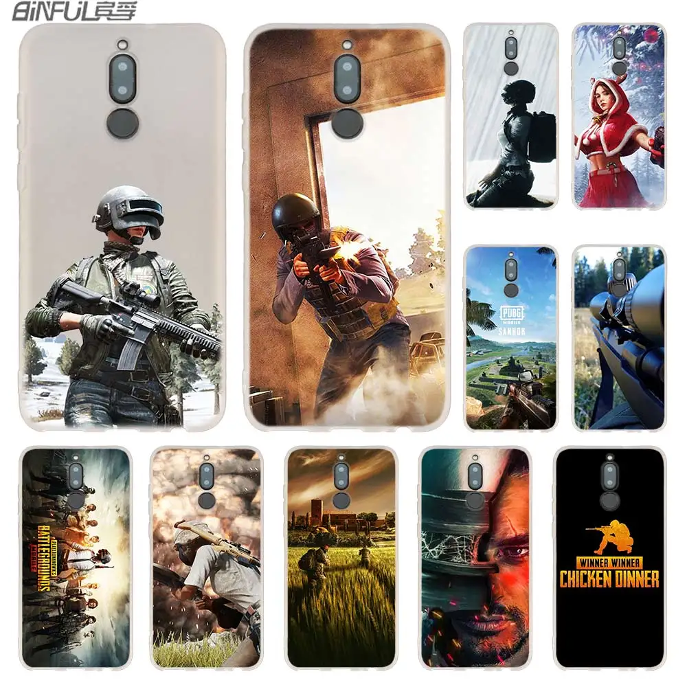 Черный чехол PUBG для телефона Huawei Mate 30 20 10 Lite Pro мягкий силиконовый Y9 2019 2018 Nova 5T 5i 4 5