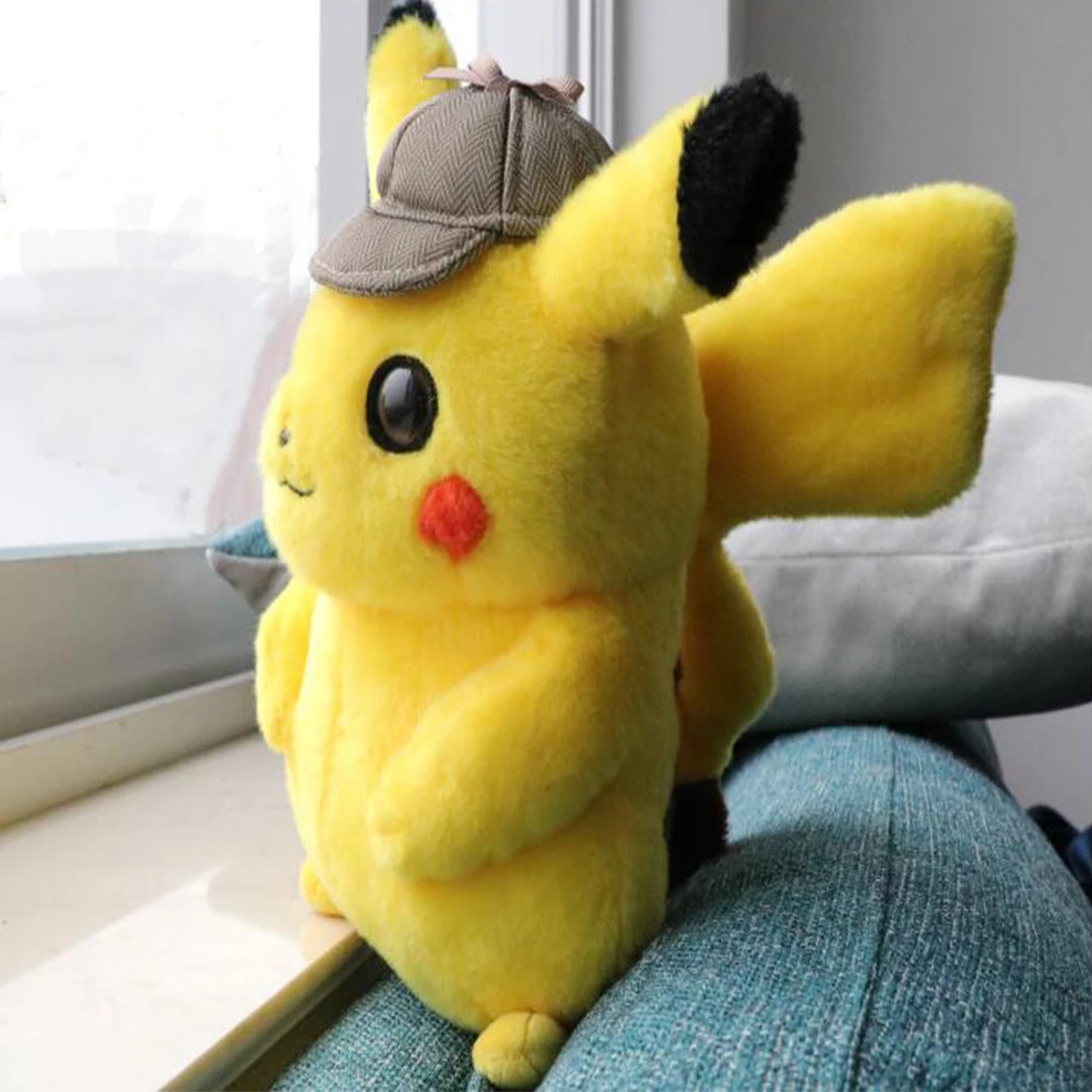 giant detective pikachu plush
