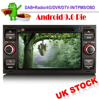

Android 9.0 DAB+ Autoradio GPS WIFI DVD OBD for FORD FOCUS Kuga Fiesta S/C-Max Fusion Sat Nav DVT-IN Bluetooth