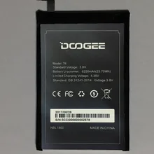 DOOGEE T6 pro Аккумулятор 6250 мАч Сменный аксессуар Аккумуляторы для DOOGEE T6 смартфон