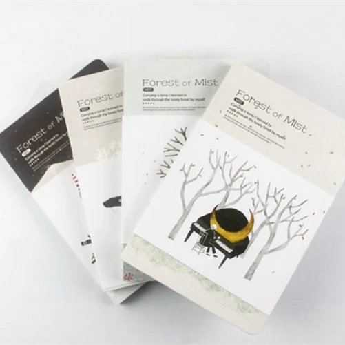 

Mist Forest" Sketchbook Blank Lined Papers Diary Notebook School Study Travel Pocket Journal Agenda Notepad Gift
