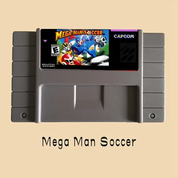 

Mega Man Soccer 16 bit Big Gray Game Card For NTSC Game Player