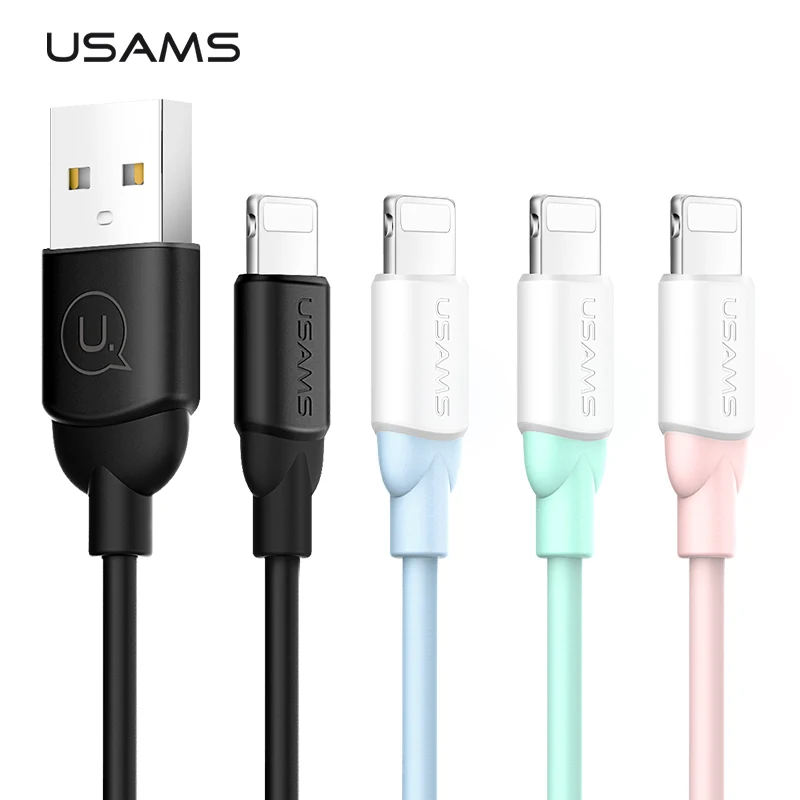USAMS 5 V 2A الهاتف المحمول كابل يو اس بي ل iphone كبل مزامنة بيانات للإضاءة USB سريع كابل الشاحن ل iphone 6 7 8 X ios 12 11 USAMS 5 V 2A الهاتف المحمول كابل يو اس بي ل iphone كبل مزامنة بيانات للإضاءة USB سريع كابل الشاحن ل iphone 6 7 8 X ios 12 11