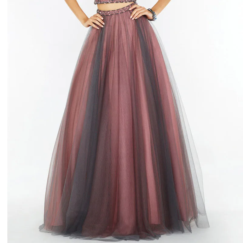 High-End-Formal-Vintage-Lady-Skirt-Mix-Color-Long-Tulle-Skirts-Women-Without-Crystal-On-The