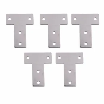 

European Standard Carbon Steel T-Type Connection Plate for 4040 Aluminum Extrusion Profile Set of 5