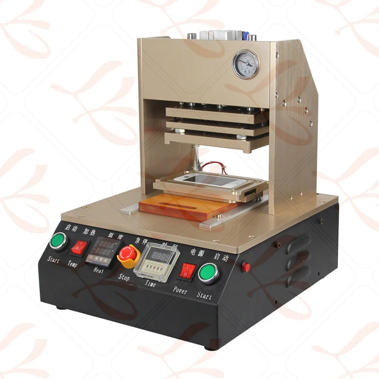 

LY 918 built-in air compressor,automatic apple mobile frame press hot bar machine