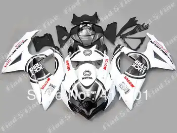 

white black for GSX R600 R750 08-10 GSXR 600 750 GSXR600 GSXR750 GSX-R600 GSX-R750 08 09 10 2008 2009 2010 ABS fairing kit