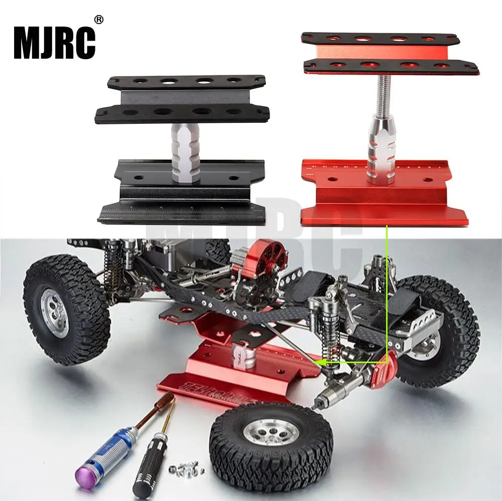 Goede Metalen Reparatie Station Werk Stand Montage Platform voor 1 10 1 8 RC Auto Traxxas TRX 4 Axiale SCX10 90046 D90 RC Crawler tamiya HSP