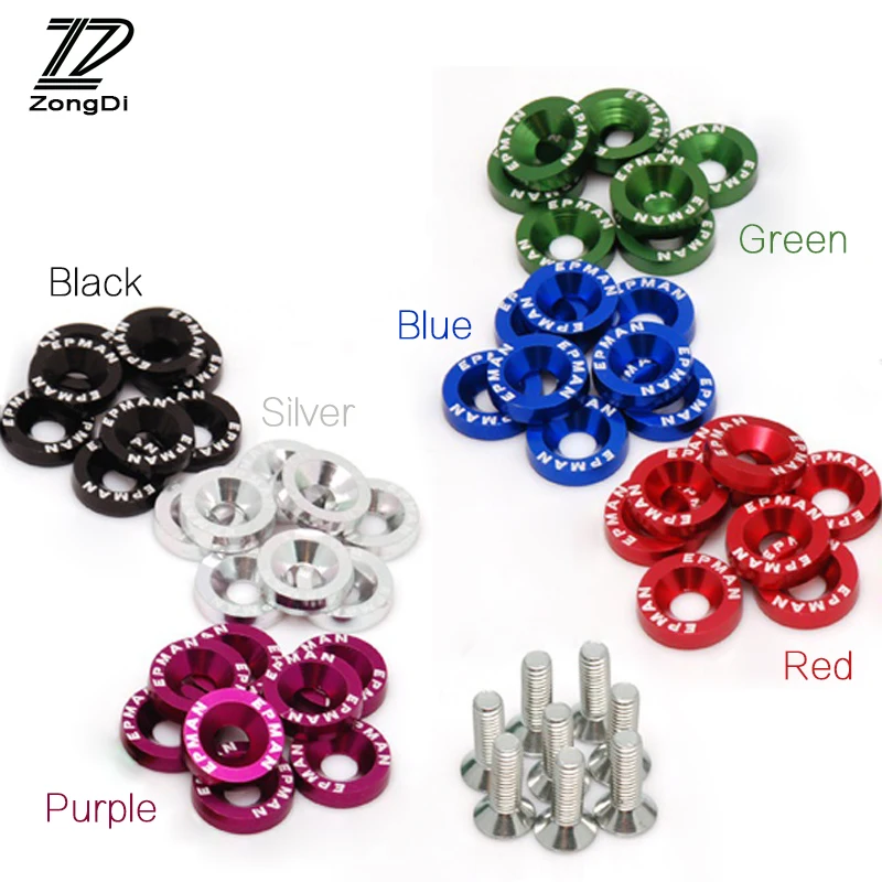 

ZD Car Styling Modified Screw Gaskets 6 Colors For Hyundai Tucson 2017 Solaris ix35 i30 Suzuki Swift Mitsubish ASX Accessories