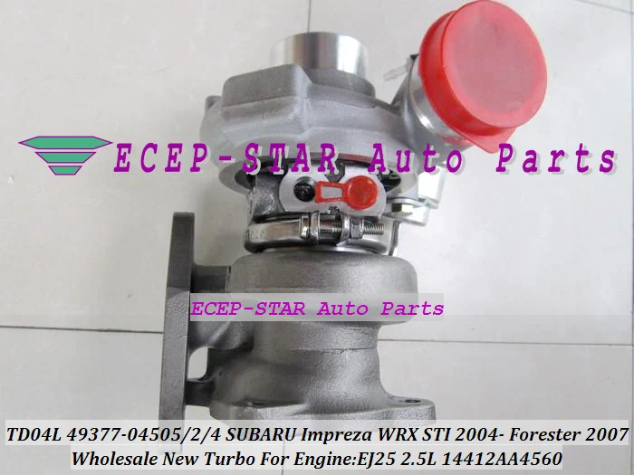 Турбокомпрессор TD04L 49377 04505 04502 04504 14412AA4560 для SUBARU Impreza WRX STI 04 Forester 2007 EJ25 2.5L|turbo cooler|turbo