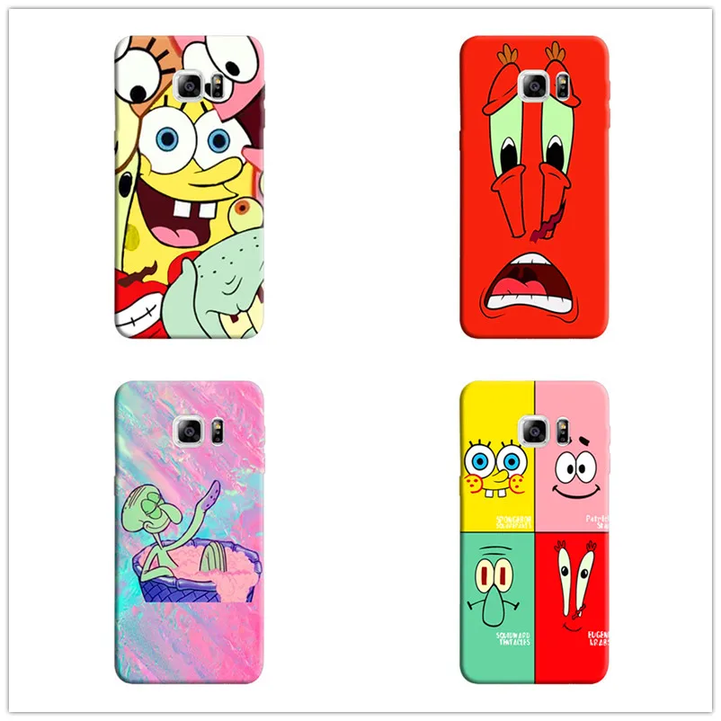 

SpongeBob SquarePants Sponge Bob soft TPU Silicone Phone Case for Samsung Galaxy 8 9 10 plus 6 7 edge 5 cover cases