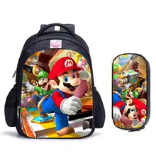 16 дюймов игры Mario Bros Sonic детские школьные сумки ортопедический рюкзак детский школьный рюкзак для мальчиков и девочек Mochila Infantil сумки с рисунком