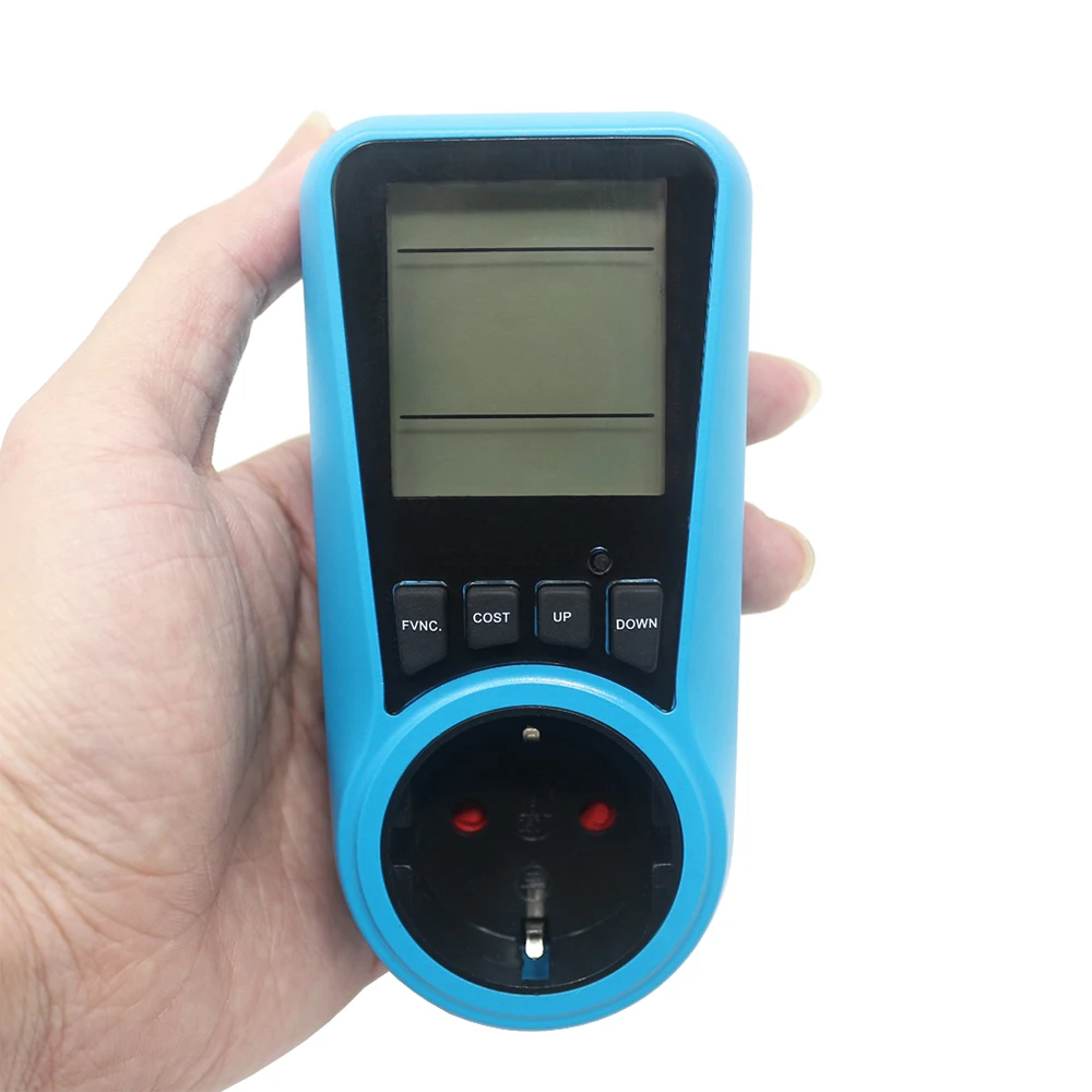 

AC Power Meter 230V 50Hz EU US FR Plug Socket Analyzer Digital Wattmeter Watt Energy Monitor Time Volt Amp Herz Watt Kwh price
