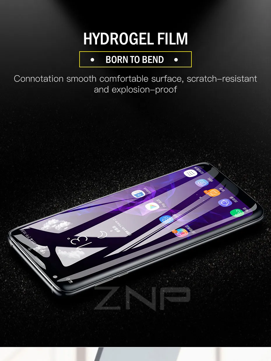 ZNP Гидрогелевая пленка полное покрытие для samsung Galaxy S9 S8 Plus S6 S7 Edge мягкая защитная пленка для экрана для samsung S9 S8 не закаленное стекло