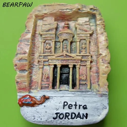 

1 Pcs/set Fashion Jordan Petra Fridge Magnets Tourism Souvenirs 3D Resin Handmade Magnetic Refrigerator Stickers Home Decoration