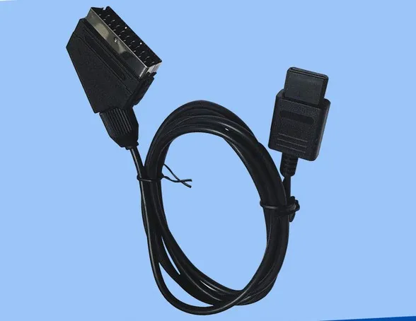 

1.8m Black RGB Scart TV AV Video Cable Wire Lead For Nintendo For N64 NTSC System