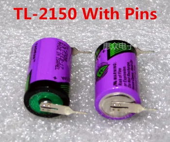 

10pcs Original New For TADIRAN TL2150 TL-2150 1/2AA ER14250 14250 3.6V PLC Lithium Battery with pins Free Shipping