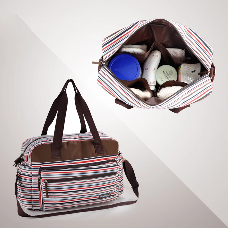 Разноцветные полосатые сумки для мам и мам, сумки для подгузников, многофункциональные сумки для коляски, сумки через плечо, сумка для детских подгузников