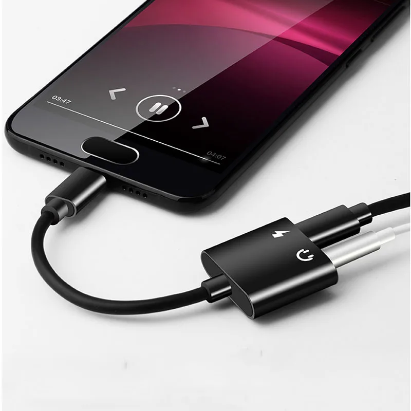 3 in 1 Type C 3 5mm Jack AUX Audio Headphone USB Adapter Charger Cable Call Music Charge for for Xiaomi 6 MIX Huawei P10 Mate10