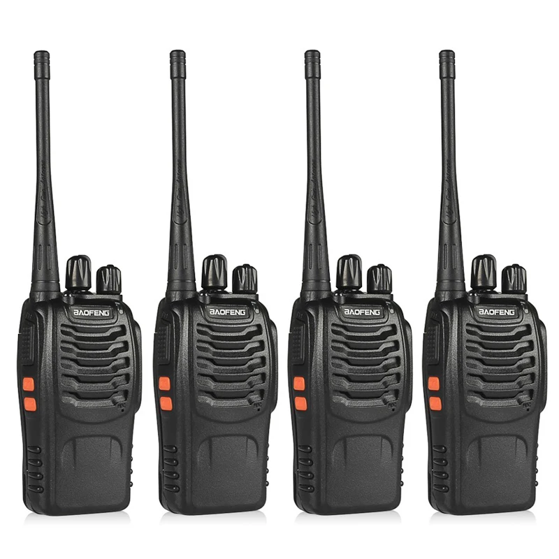 4 шт. BaoFeng BF-888S Walkie Talkie UHF400-470MHZ Портативный Ham baofeng 888 S CB радио радиостанция баофенг