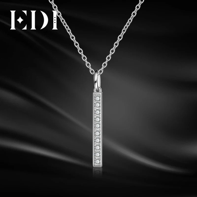 EDI Forever Classic 0.08cttw Natural Diamond H/SI Real 18k White Gold Pendant For Women Fine Jewelry