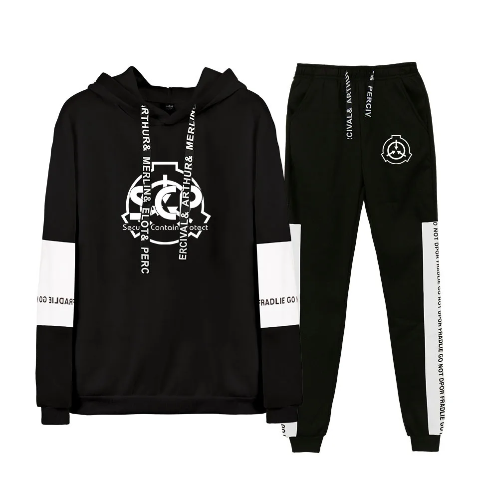  Frdun Scp Foundation Women and men Spring Clothes 2019 Hot Sale hoodies+jogger pants Print Kpops so
