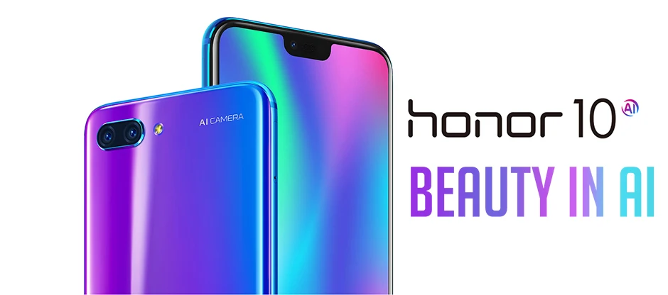 Honor 10 Мобильный телефон honor 10 19:9 полный экран 5,84 дюймов AI камера Восьмиядерный отпечаток пальца ID NFC android 8,1