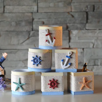 

The Mediterranean pen holder, students birthday gift, creative furnishing articles, wooden crafts
