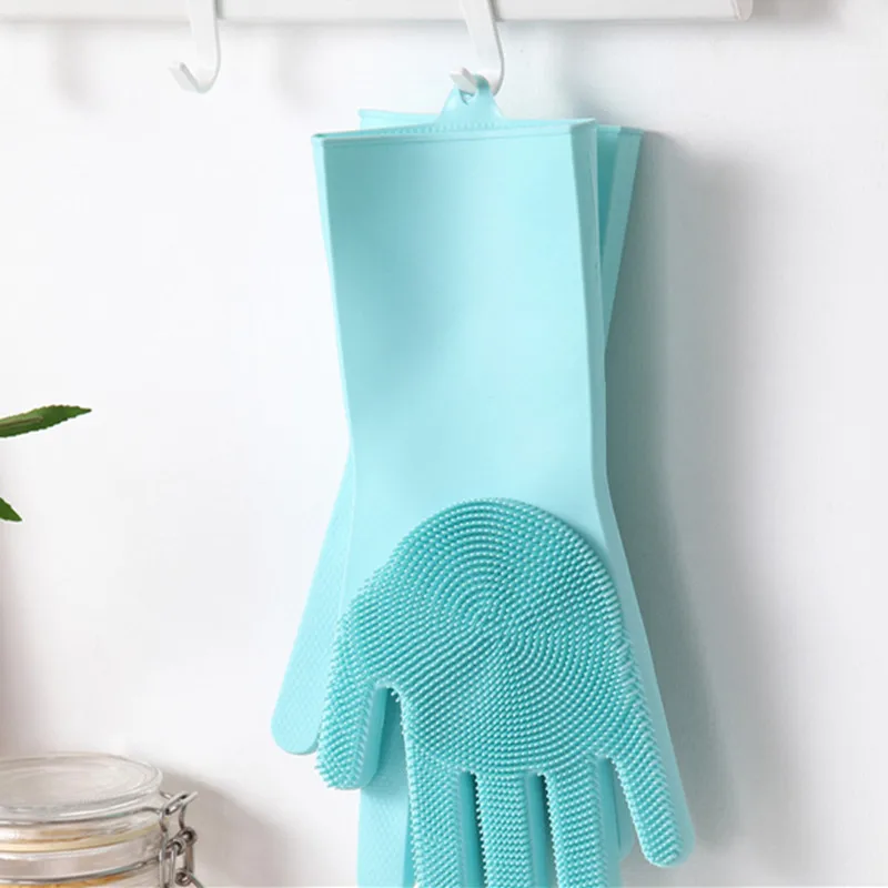 Кухонные силиконовые чистящие перчатки волшебные силиконовые блюдо моющиеся перчатки для мытья посуды бытовой инструмент для чистки автомобиля щетка для домашних животных