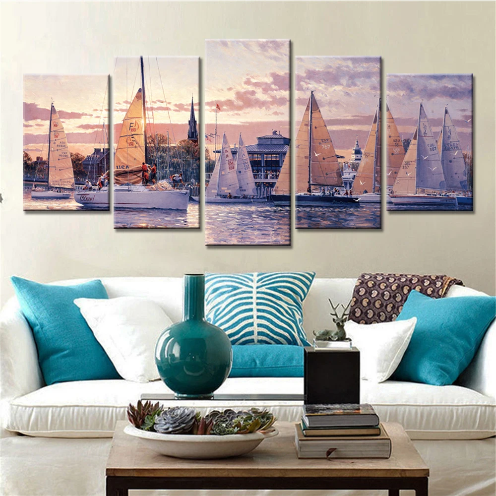 Tableau Wall Art HD Printed Pictures Canvas 5 Piece/Pcs