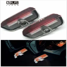 JURUS 2pcs LED Car Door Welcome Light Laser Projector Lamp For VW CC Touareg Shara Tiguan