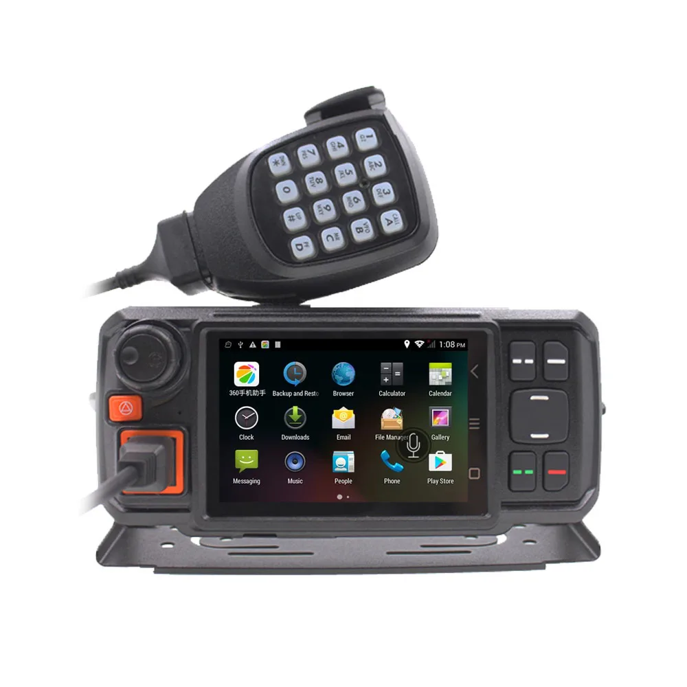 Android Network Transceiver 850/1900MHz GPS Walkie Talkie SOS Radios Bluetooth Car Radio 3G W2 Mobile Radio with SIM Card