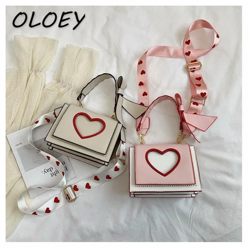 

Luxury Brand Handbag For Women 2019 Small Bow Tote bag Leather Ladies Designer Crossbody Bag Sweet Love Shape Messenger bags!