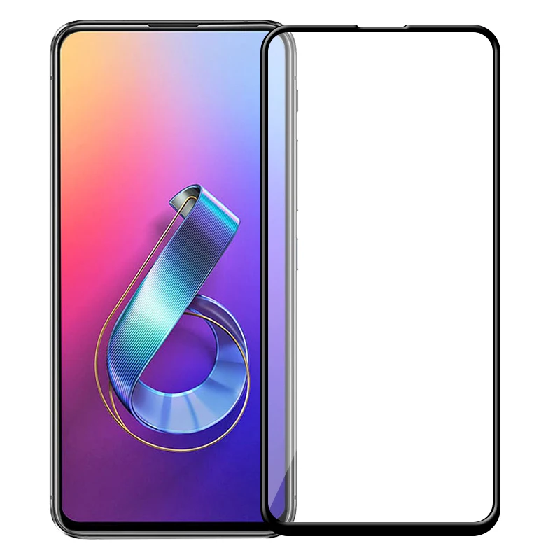 

2.5D 9H Premium Tempered Glass For Asus Zenfone 6 6Z ZS630KL Full Cover Screen Protector Protective Film for Asus Zenfone 6 2019