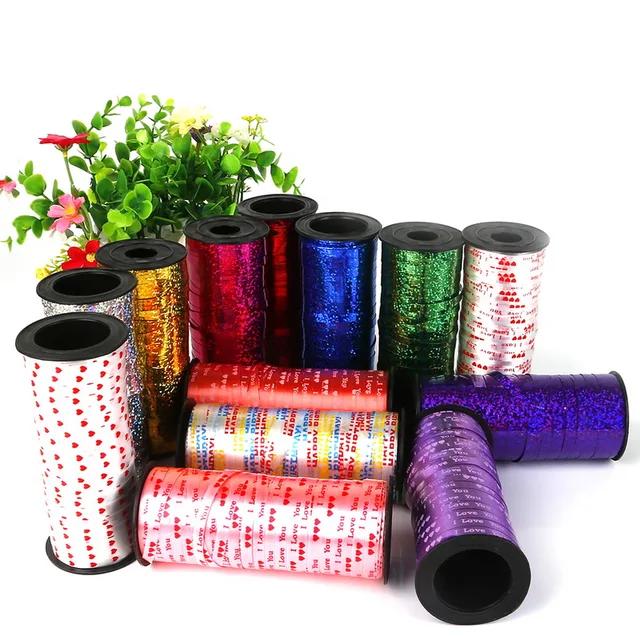 Multiple Color Balloon Wedding Birthday Balloons Party Decoration Ballons 100 yards Satin Ribbon Roll for Ballons & Accessories
