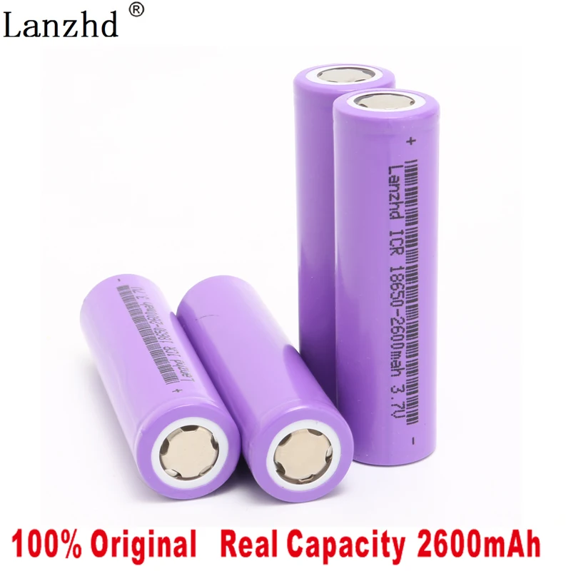 8-40Pcs 18650 Battery 2600mAh li ion 3.7V 18650 5C discharge Power battery for E-cigarettes, electric drills for electric cars