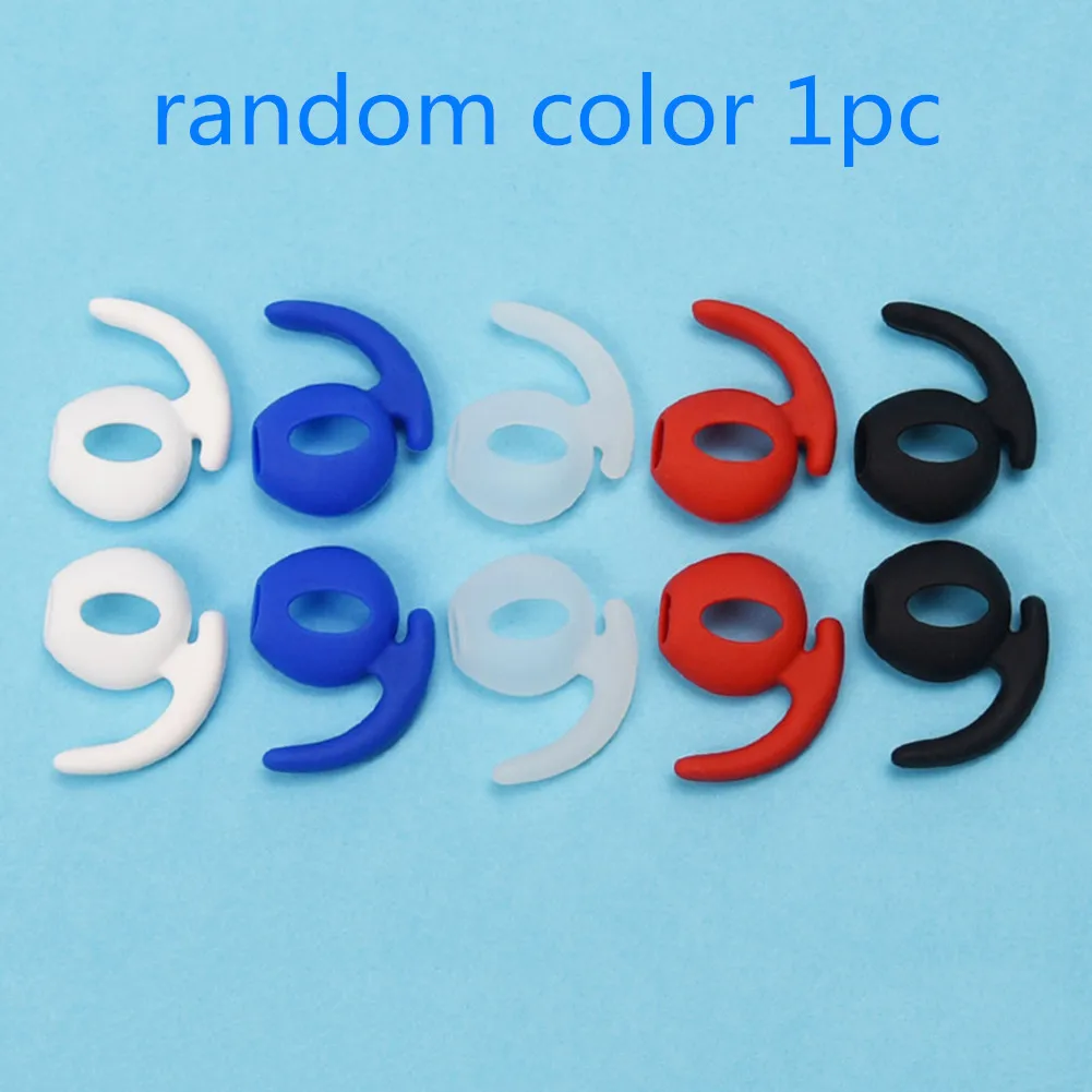 random color 1Pair 1 пара, 4 цвета, ушные вкладыши для Airpods, Нескользящие силиконовые наушники-вкладыши, подходят для Bluetooth, беспроводная гарнитура, наушники, аксессуары - Цвет: random color 1Pair