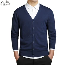 Cncool Mens Knitted Sweaters Cardigans 2018 Autumn Winter Business Casual V Neck Solid Color Slim Fit Male Knit Cardigan Cncool Mens Knitted Sweaters Cardigans 2018 Autumn Winter Business Casual V Neck Solid Color Slim Fit Male Knit Cardigan