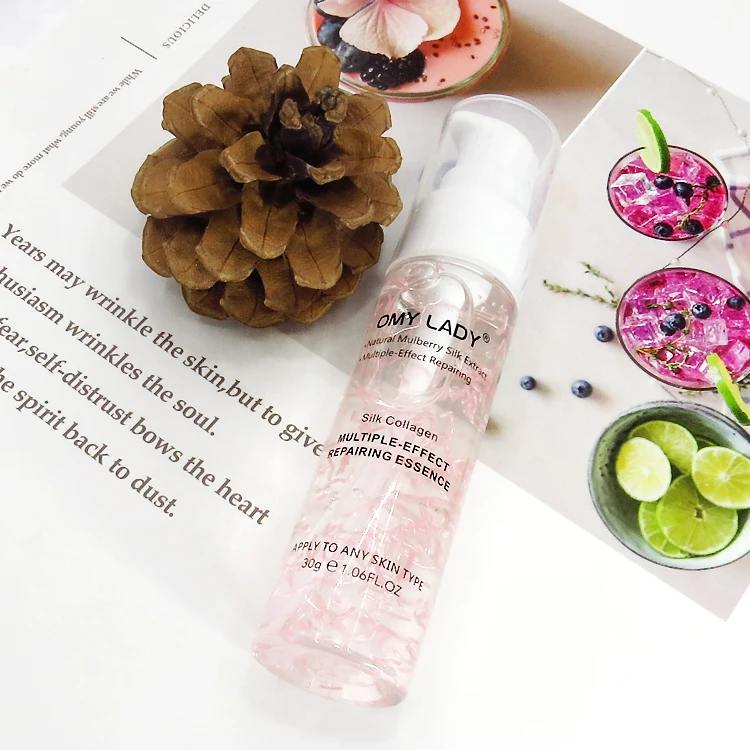 

OMY LADY Natural Silk Collagen Repairing Essence Face Care Liquid Essence anti-Aging Reduce Wrinkles Moisturizing Skin