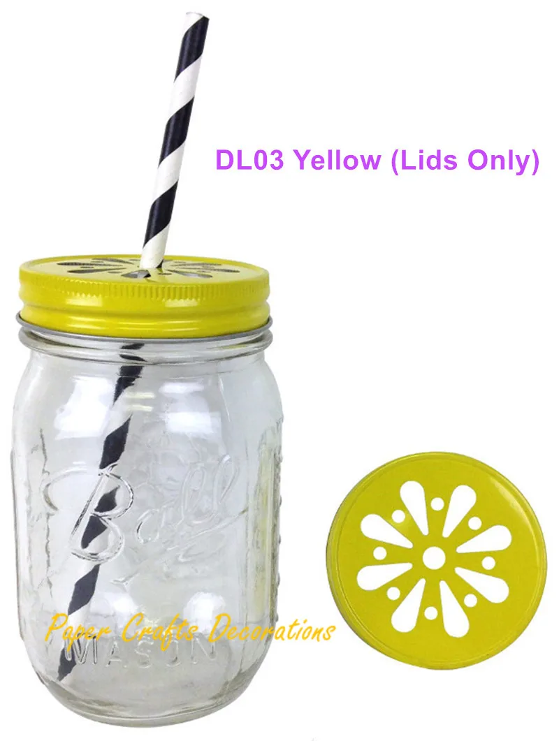 15pcs lids only rustic yellow pewter daisy cut mason jar lids for straws or candle lights decor wedding birthday party favors - Decorative Jars 15pcs lids only rustic yellow pewter daisy cut mason jar lids for straws or candle lights decor wedding birthday party favors - Decorative Jars