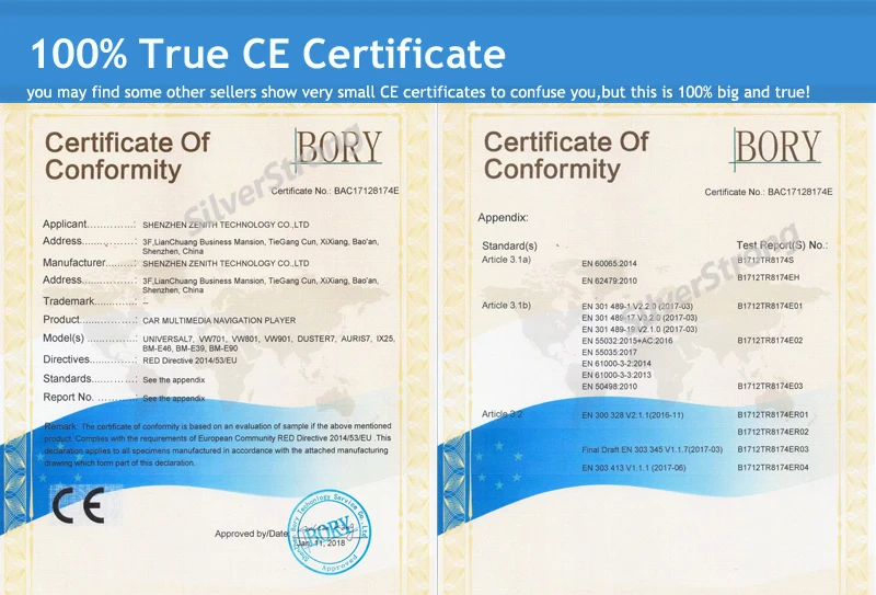 CE CERTIFICATE   (1)