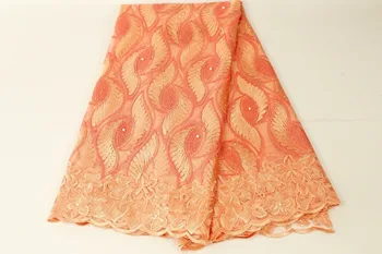

African Lace Fabric Flower Embroidered Nigerian Laces Fabric Bridal High Quality French Tulle Lace Fabric For Wedding Party