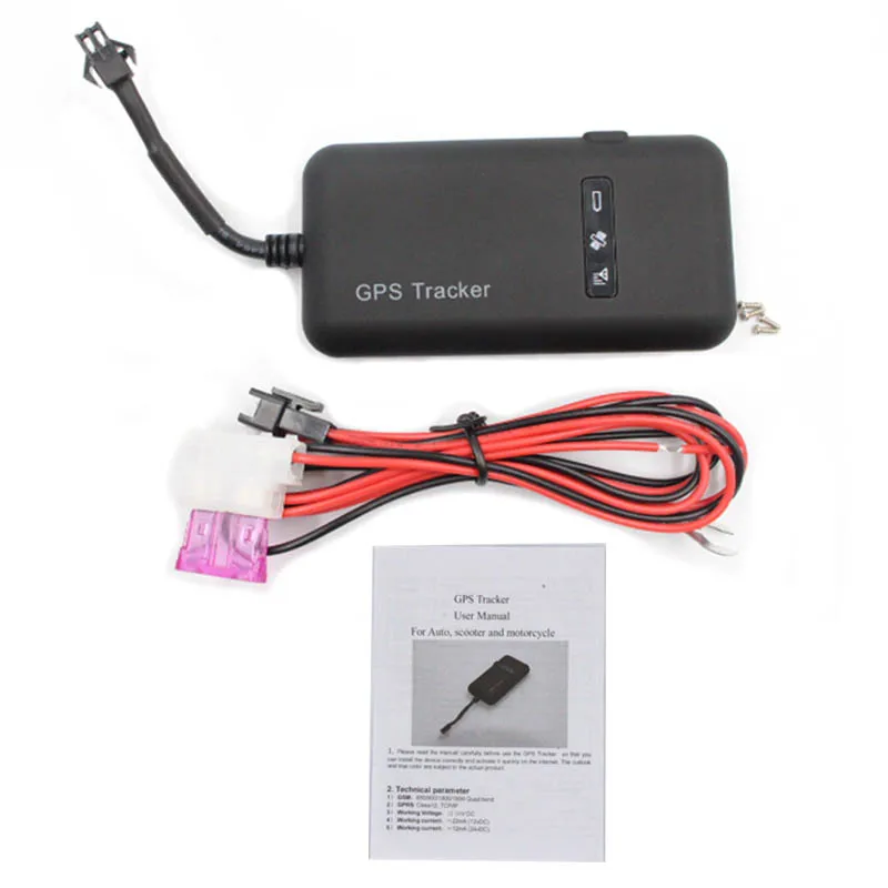 SODIAL GT02A GPS Tracker Real Time GPS Tracking Vehicle Locator GPS/GSM/GPRS/SMS Tracker Antitheft Car Motorcycle Bike 
