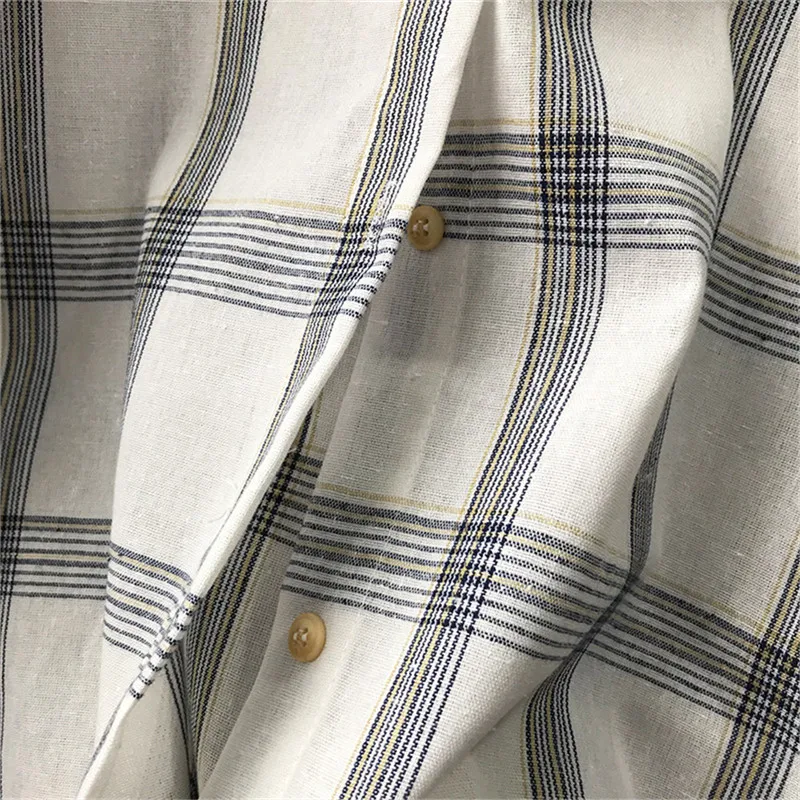 Pink women plaid blouse shirt 2019 SpringWomen Office Air Conditioner Blouse Shirt Female Loose Outerwear Casual Pocket Shirts (13)