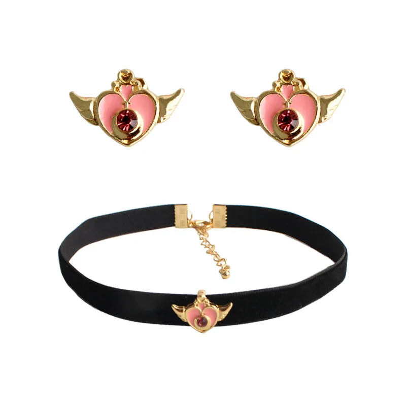 

Fashion jewelry Simple Chiffon Star Wing Enamel Choker velvet ribbon Necklace wholesale For Women