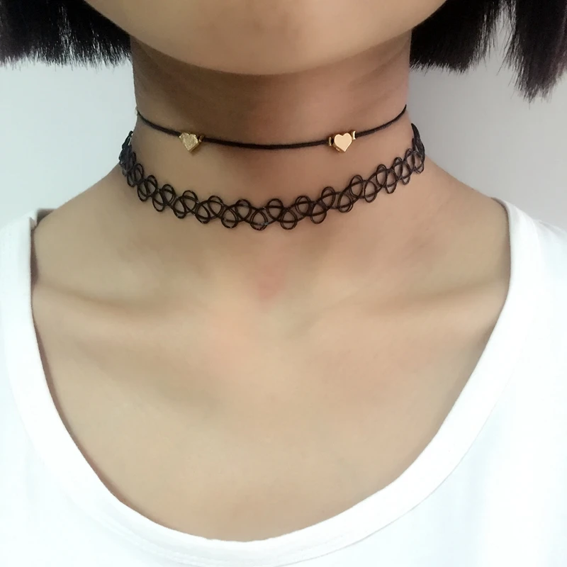 choker cute tattoo heart necklaces chocker leather colar kolye metal rope letters danze aliexpress collier femme ketting choker cute tattoo heart necklaces chocker leather colar kolye metal rope letters danze aliexpress collier femme ketting
