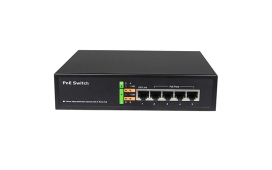 

PoE Switch 4 port 10/100Mbps 48V Support 30W 802.3af 802.3at for surveillance IP camera