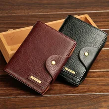 Men’s passport PU wallet wallet bulk multifunctional Travel Wallet Purse Size male European and American foreign trade