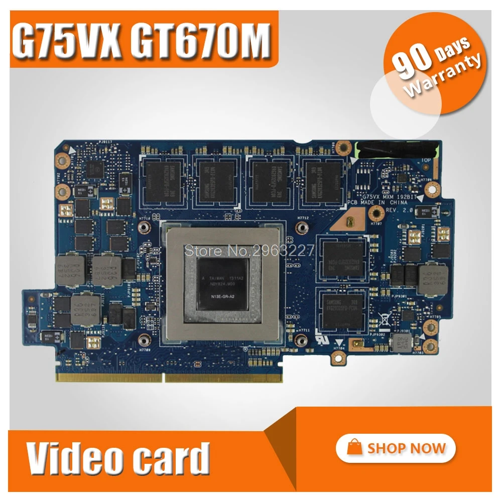 Garphic карты 60 NLEVG1001 D01 69N0NQV10D01 01 N13E GR A2 GTX670 M X 3 Гб оперативной памяти G75 G75V G75VX GTX670M GTX 670