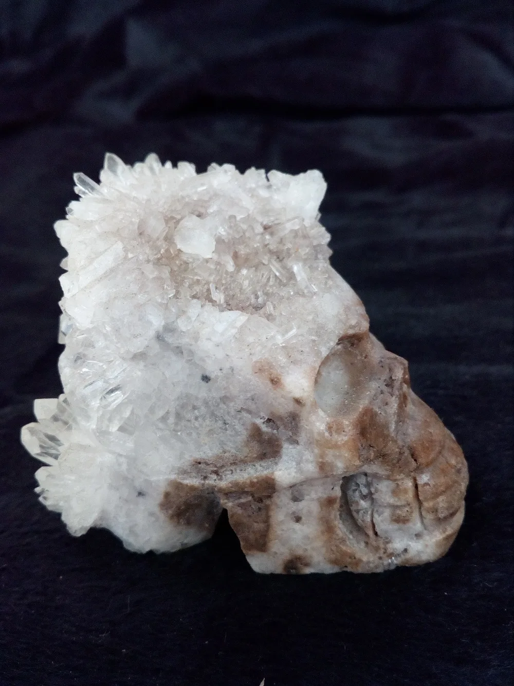 

NATURAL Quartz Crystal Carved Skull